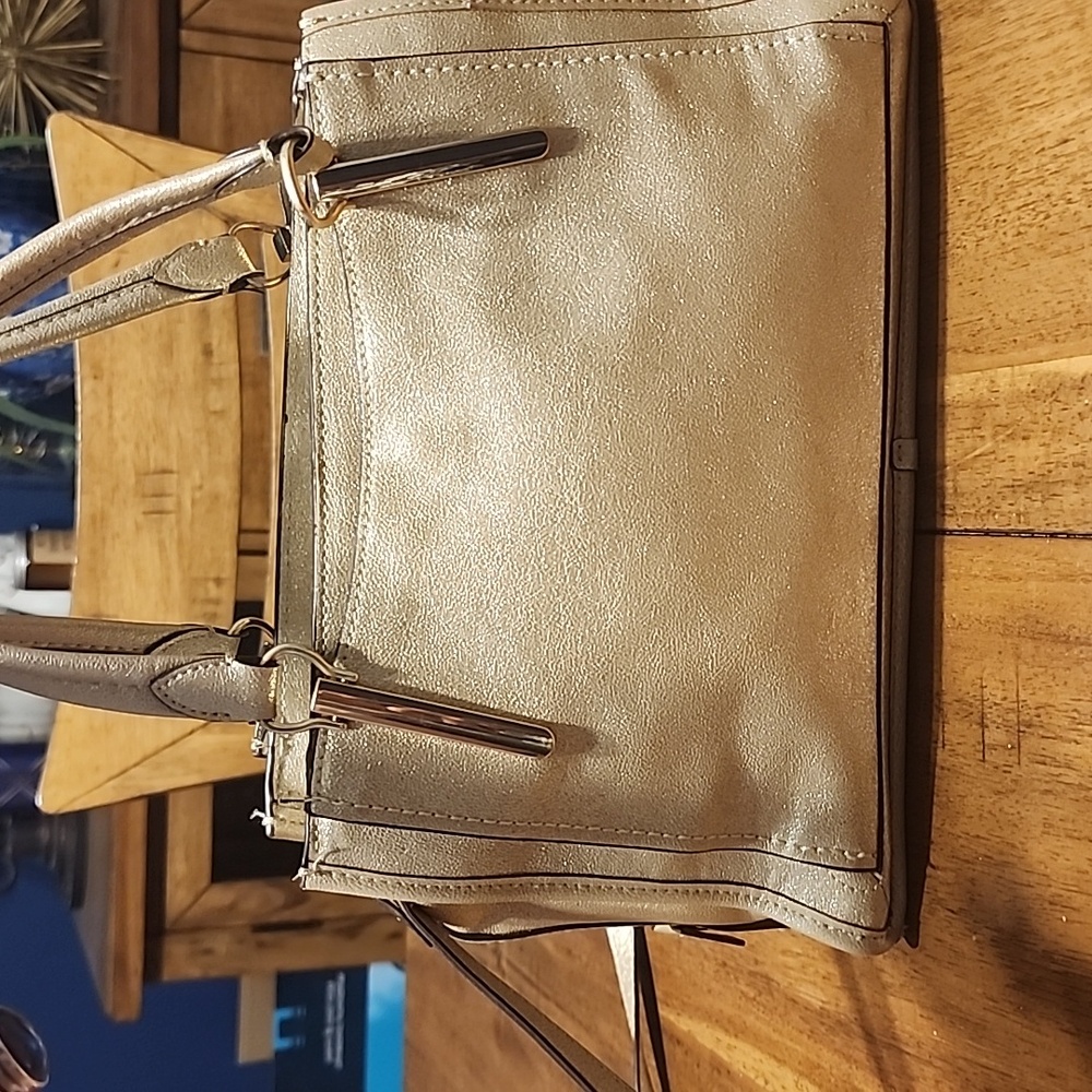 Gianni Bini Metallic Gold Satchel - Picture 3 of 16